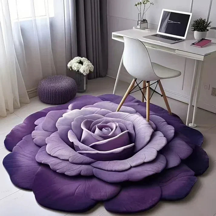 3D Floral Plush & Diatomaceous Earth Floor Mat (60*50) @ Just Rs.599/-