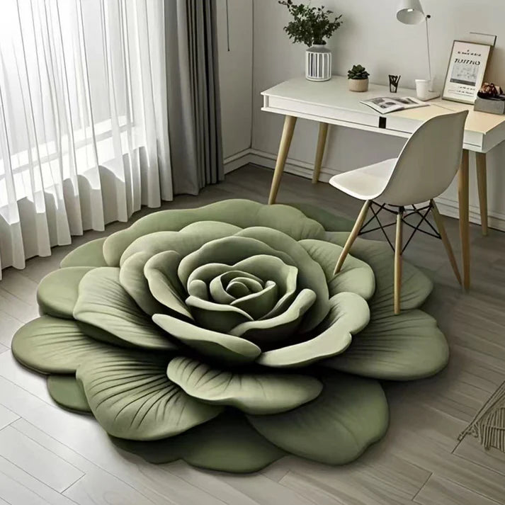 3D Floral Plush & Diatomaceous Earth Floor Mat (60*50) @ Just Rs.599/-
