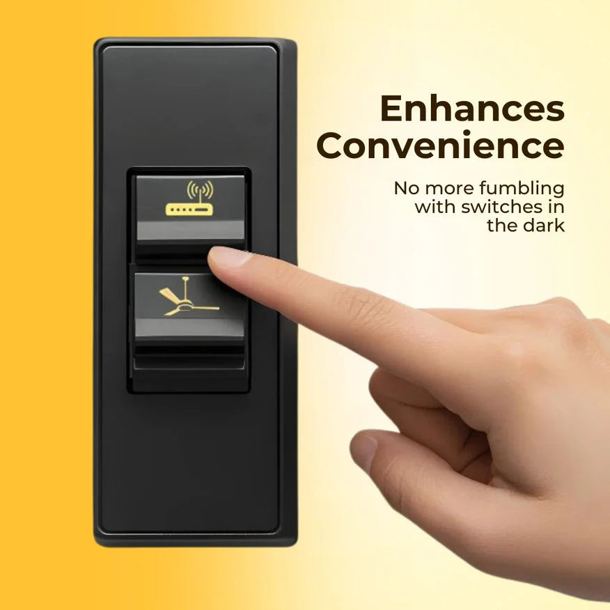 Black & Gold Switch Stickers