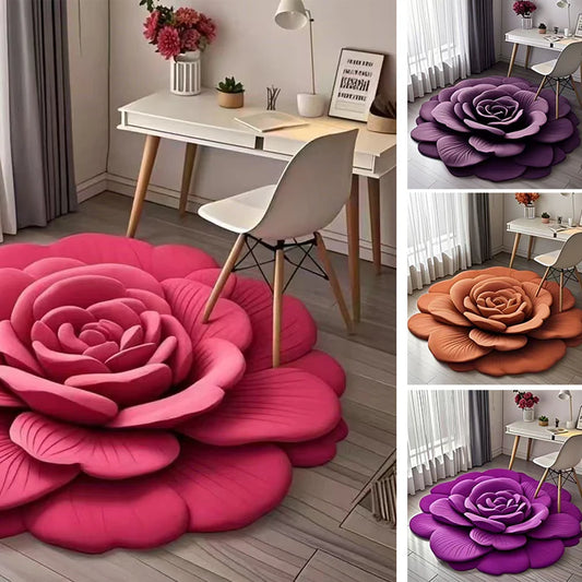 3D Floral Plush & Diatomaceous Earth Floor Mat (60*50) @ Just Rs.599/-