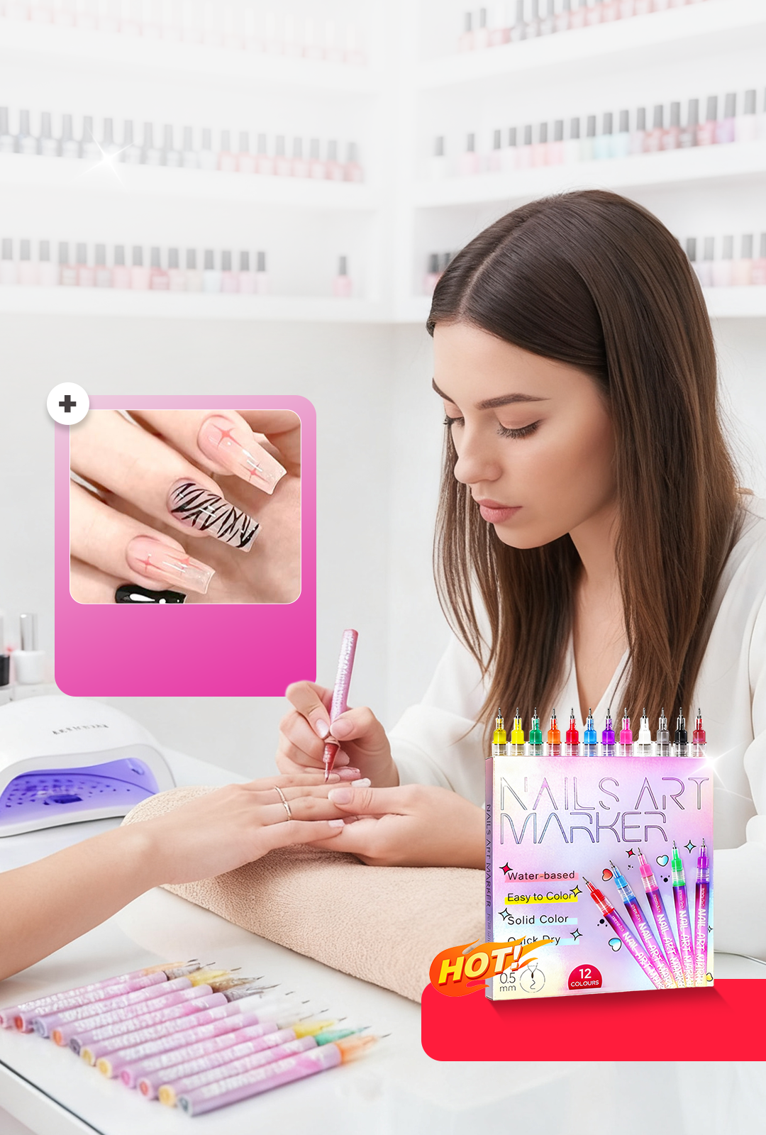 🎁Hot Sale 50% OFF⏳12 Colors Nail Art Pens Set