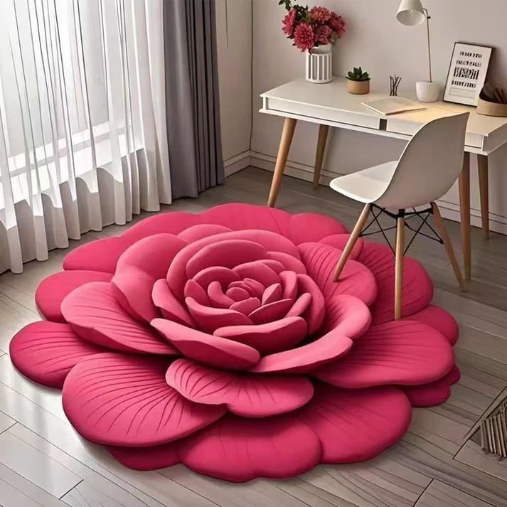 3D Floral Plush & Diatomaceous Earth Floor Mat (60*50) @ Just Rs.599/-
