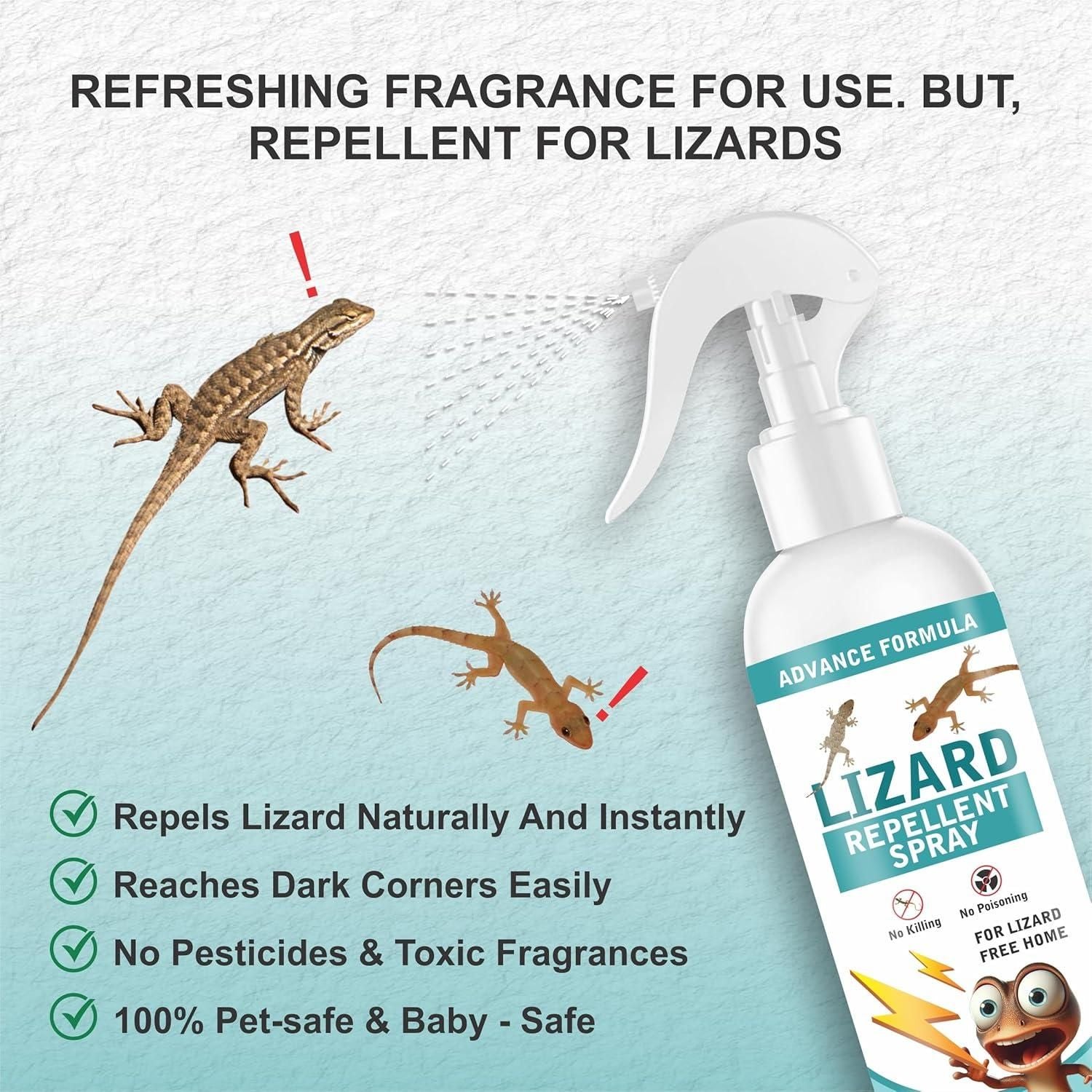 Lizard Repellent Spray (Pack of 2)