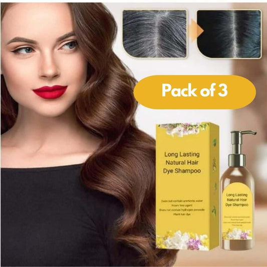 ✨Japanese Long Lasting Natural Hair Dye Shampoo GET 3 🔥