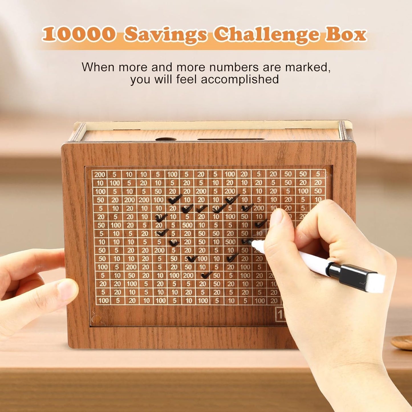 Money Saving Challenge Box (Piggy Bankk)