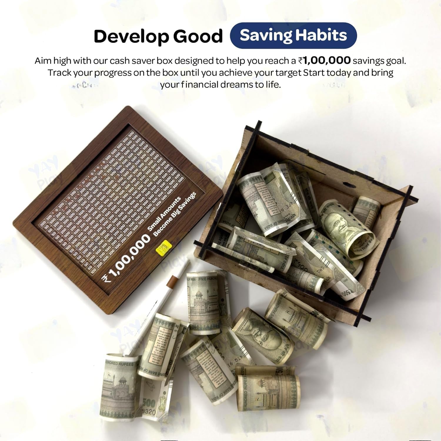 Money Saving Challenge Box (Piggy Bankk)