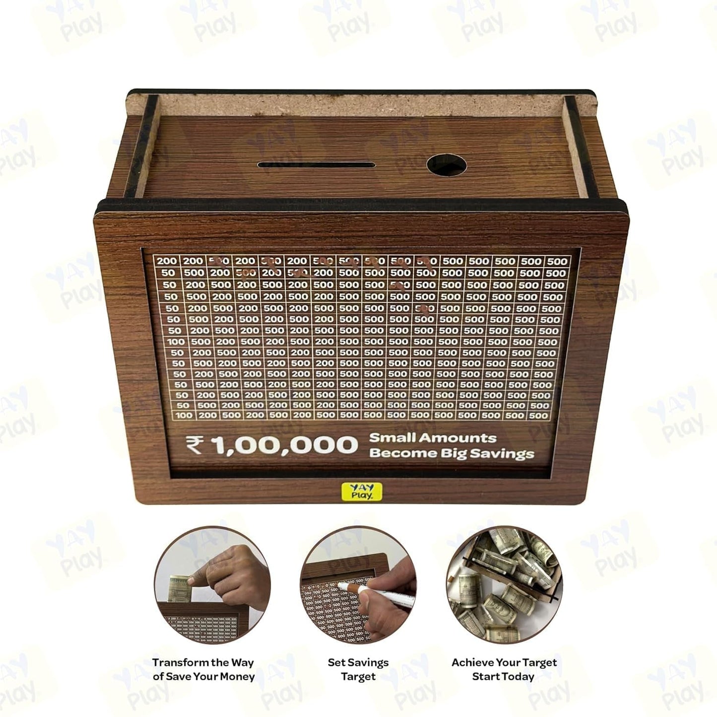 Money Saving Challenge Box (Piggy Bankk)