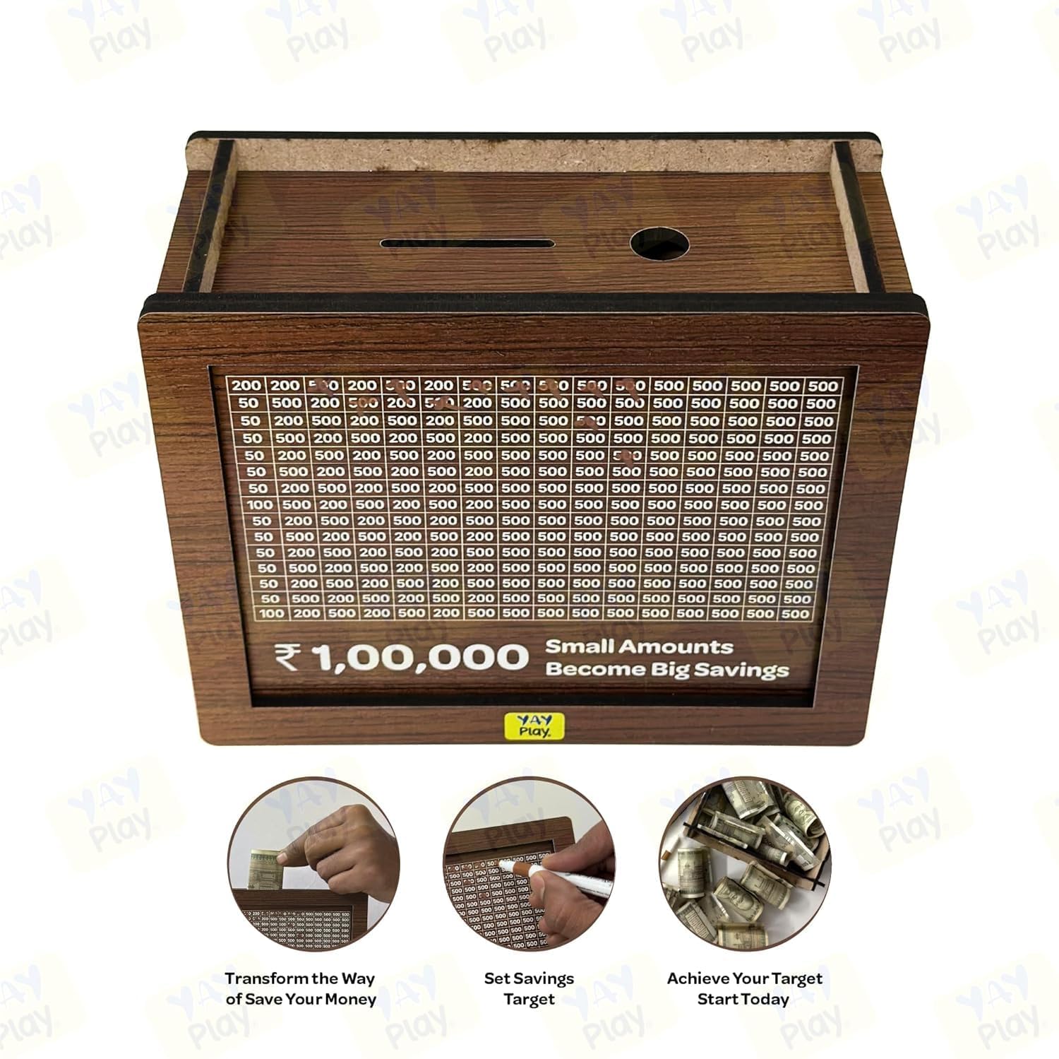 Money Saving Challenge Box (Piggy Bankk)