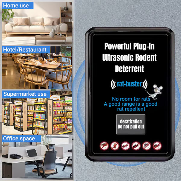 Powerful Plug-In Ultrasonic Rodent Deterrents