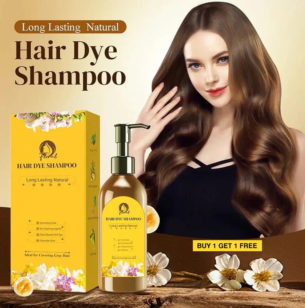 ✨Japanese Long Lasting Natural Hair Dye Shampoo GET 3 🔥