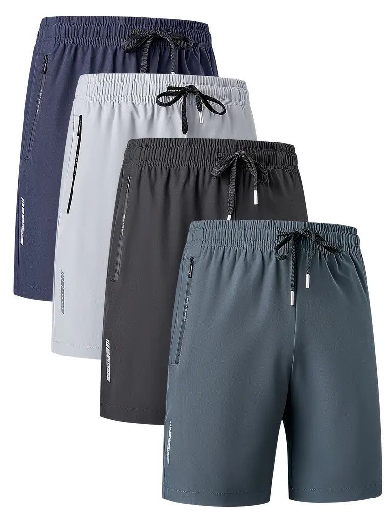 Men’s StretchFit Cotton Shorts – Combo of 4 (Breathable, All-Day Comfort)