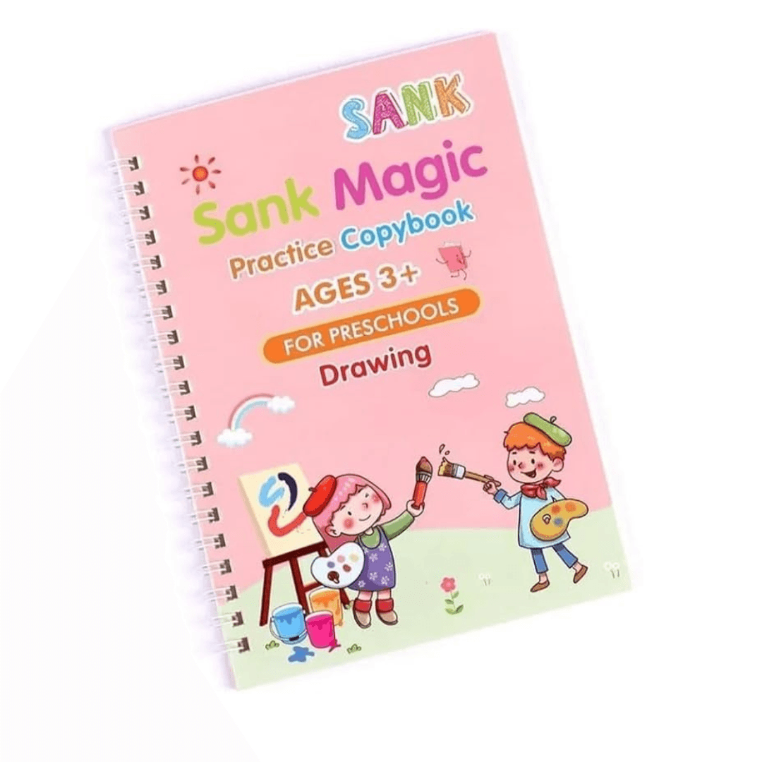 Magic Practice Copybook, (4 BOOK + 10 REFILL+ 1 Pen)