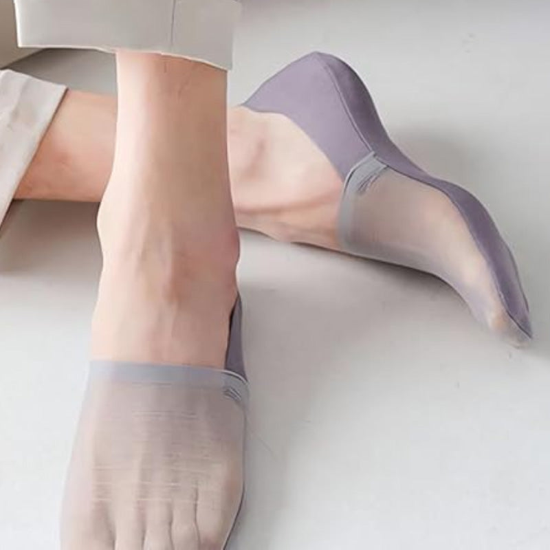 💥Limited-time special offer: Buy 1 get 4 free 💥5 Pairs Ice Silk No-Show Socks Set（50% OFF)